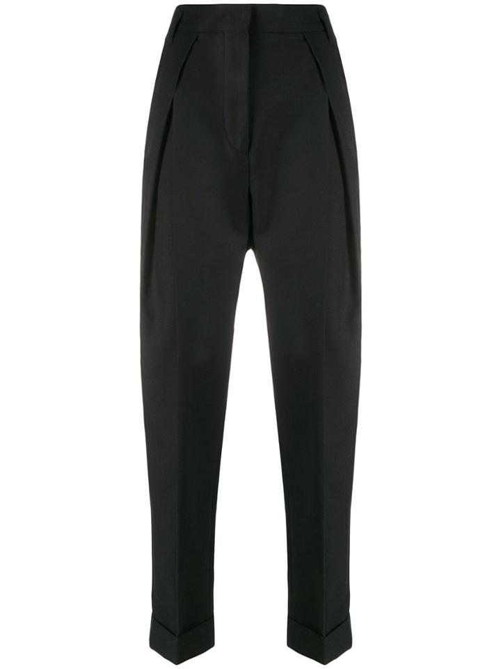Ann Demeulemeester Tapered Pleat Trousers - Black