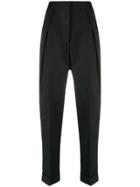 Ann Demeulemeester Tapered Pleat Trousers - Black