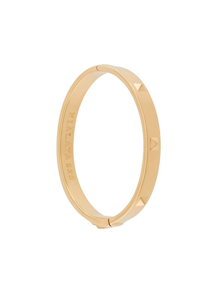 Nialaya Jewelry 'skyfall' Stud Bangle, Women's, Size: Large, Yellow/orange