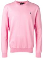 Polo Ralph Lauren Logo Embroidered Sweater - Pink