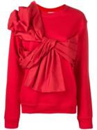 Brognano Bow Detailed Sweatshirt - Red