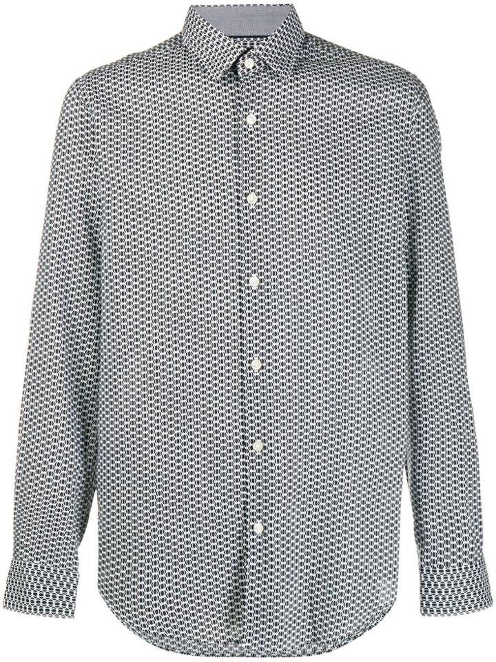 Boss Hugo Boss Geometric Pattern Shirt - Blue