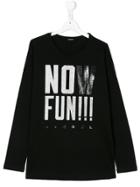 Diesel Kids Now Fun Print T-shirt - Black