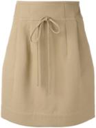 Iro - Lace-up Skirt - Women - Cotton/polyamide - 36, Nude/neutrals, Cotton/polyamide