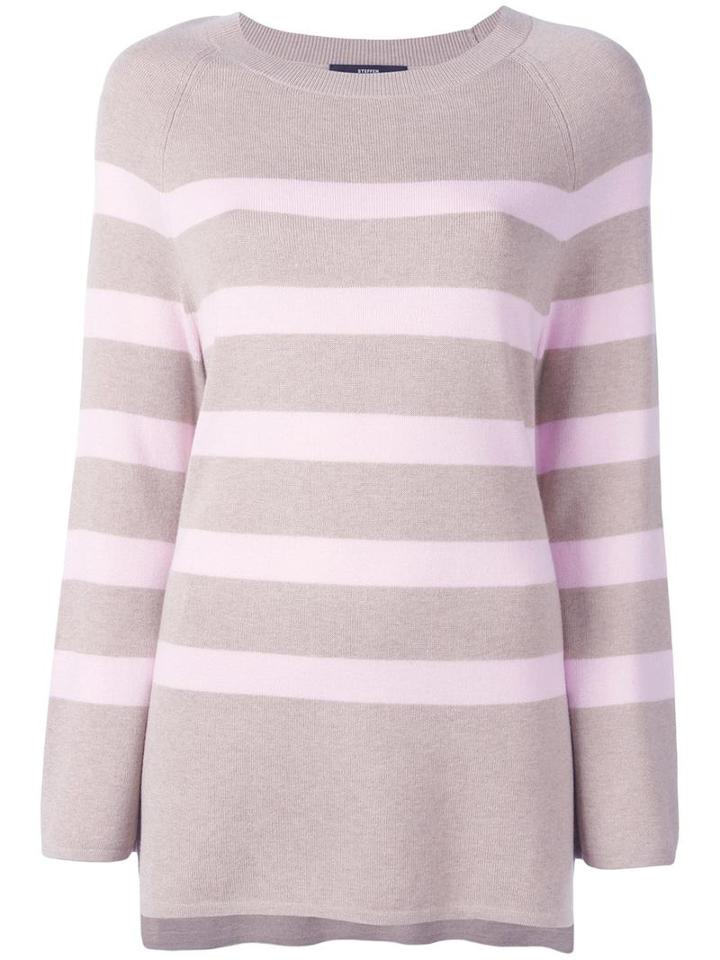 Steffen Schraut Striped Jumper, Women's, Size: 42, Nude/neutrals, Viscose/polyamide/polyester/cashmere