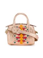 Anya Hindmarch Mini Vere Flip Barrel Bag - Pink & Purple