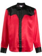 Sss World Corp Western Contrast Shirt - Red