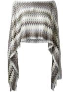 M Missoni Draped Knitted Poncho, Women's, Viscose/polyester/polyamide