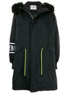 Iceberg Oversized Hooded Parka - Black