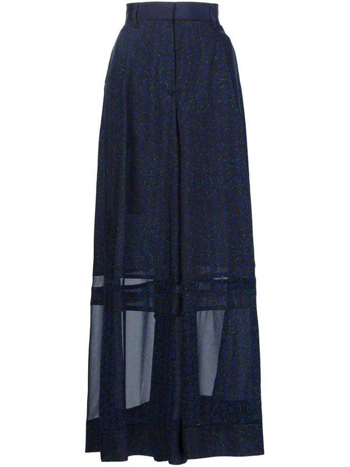 Sacai Printed Maxi Skirt
