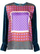 Le Sarte Pettegole Velvet Blouse - Green