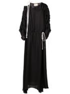 By. Bonnie Young Flared Asymmetric Maxi Dress - Black