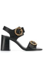See By Chloé Embellished Buckle Sandals - Black