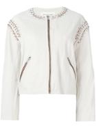Isabel Marant Étoile Buddy Jacket, Women's, Size: 38, White, Leather/polyester