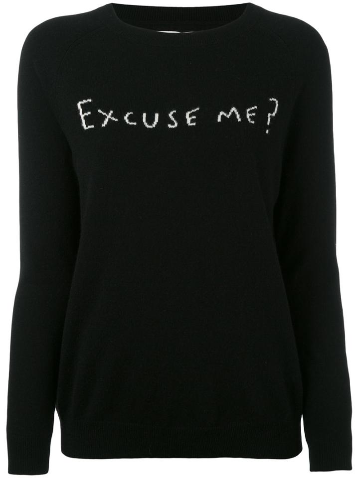 Chinti And Parker - Excuse Me Sweater - Women - Cashmere - S, Black, Cashmere