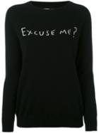 Chinti And Parker - Excuse Me Sweater - Women - Cashmere - S, Black, Cashmere