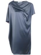 Gianluca Capannolo Crumpled Party Dress - Grey