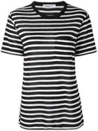 T By Alexander Wang Horizontal Striped T-shirt - Black