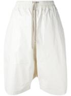 Rick Owens Drkshdw Knee Length Shorts, Women's, Size: Small, White, Cotton
