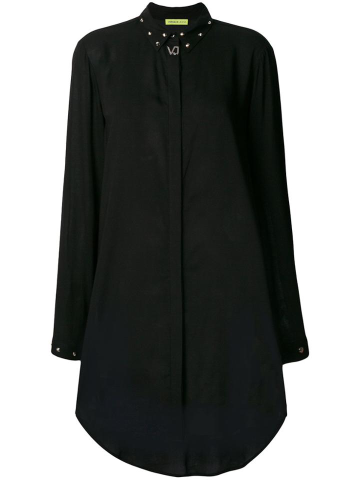 Versace Jeans Studded Collar Shirt - Black
