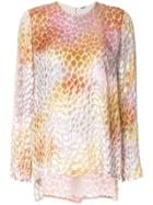 Adam Lippes Sheer Patterned Blouse - Multicolour