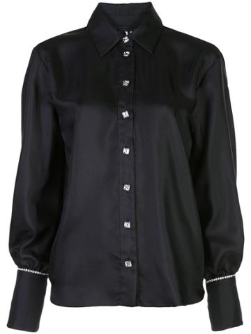 Victoria Hayes Rhinestone Embellished Shirt - Black