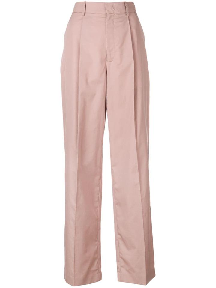 Joseph Riska High-waisted Trousers - Pink & Purple