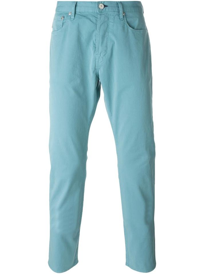 Paul Smith Jeans Chino Trousers, Men's, Size: 36, Blue, Cotton/spandex/elastane