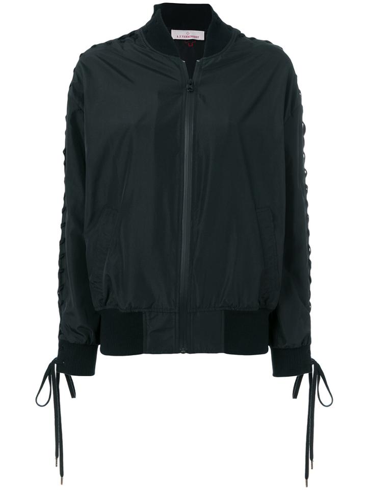 A.f.vandevorst Zipped Bomber Jacket - Black