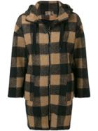 Altea Zip-up Plaid Hooded Jacket - Black