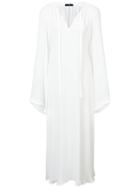 Voz Bell Sleeve Dress - White