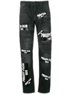 Philipp Plein Milano Cut Jeans - Black