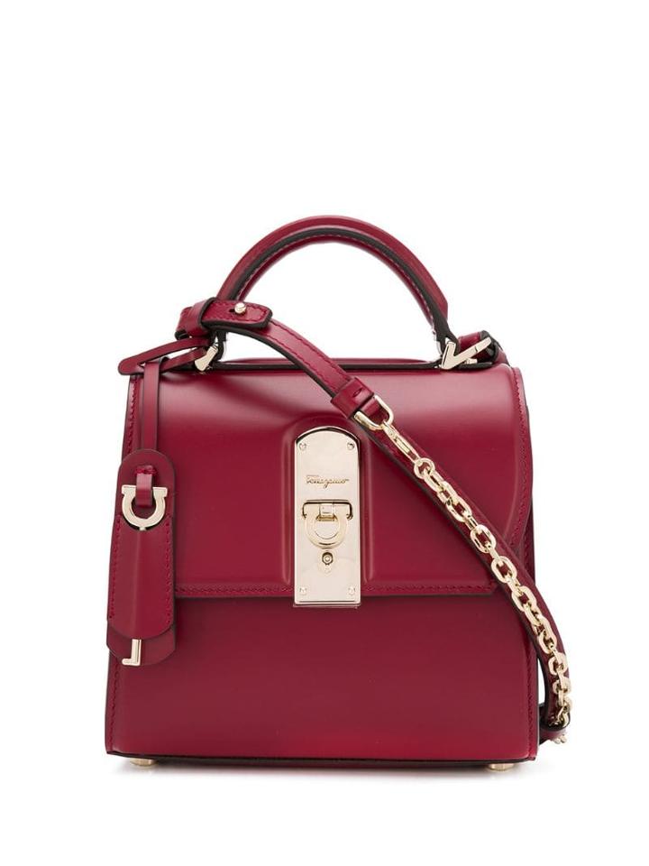 Salvatore Ferragamo Boxyz Top-handle Bag - Red