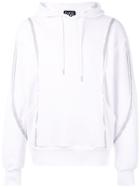 Fengchen Wang Contrasting Stripe Hoodie - White