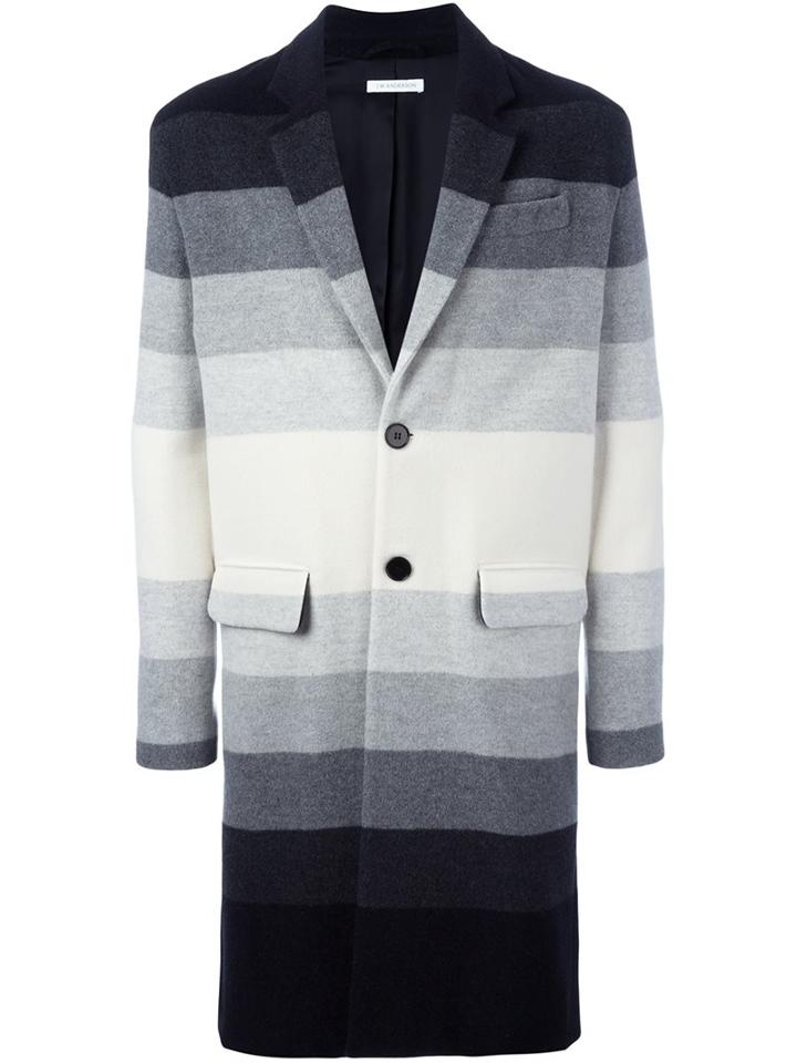 J.w.anderson Single Breasted Degrade Coat