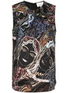 3.1 Phillip Lim Painted Ladies Print Top - Black