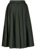 No21 Pleated Full Skirt - Green