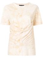William Vintage Feather Print T-shirt - Nude & Neutrals