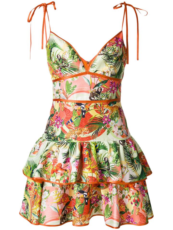 Piccione. Piccione Tropical Print Dress - Multicolour