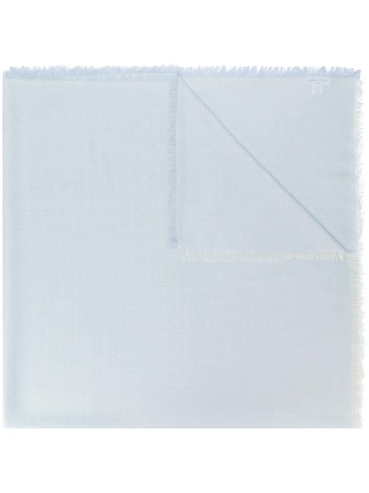 Sonia Rykiel Frayed Edge Scarf - Blue