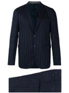 Etro - Bar Stripe Two-button Suit - Men - Silk/linen/flax/polyester/wool - 52, Blue, Silk/linen/flax/polyester/wool