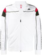 Kappa Contrast Piped Trim Track Jacket - White
