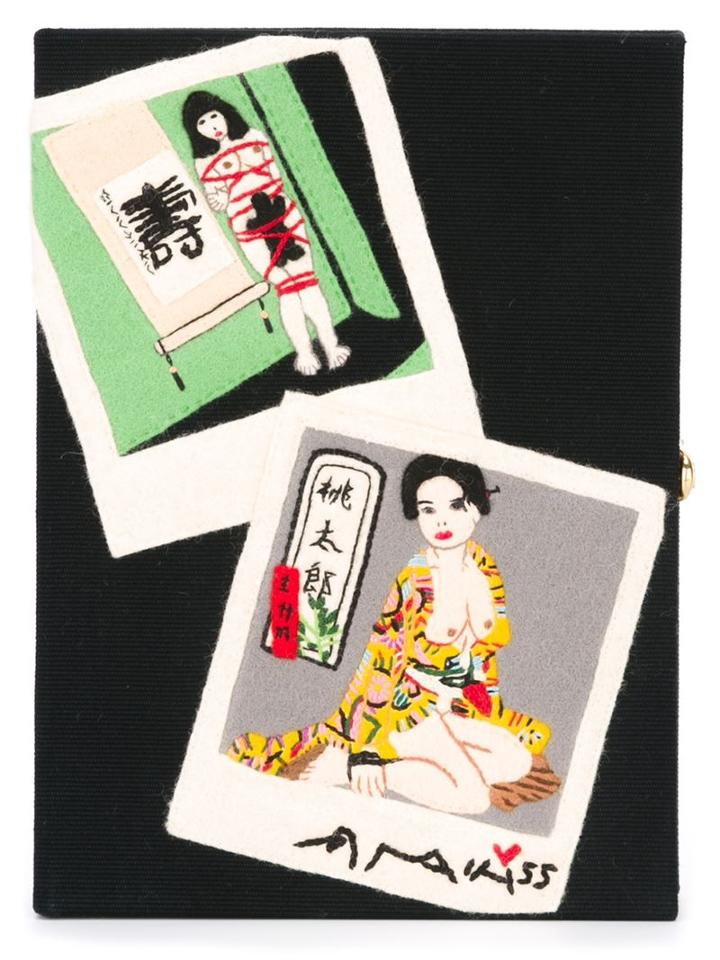 Olympia Le-tan 'araki' Book Clutch, Women's, Black