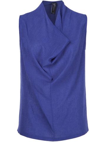 Zero + Maria Cornejo 'joss' Tank, Women's, Size: 0, Blue, Polyester/triacetate