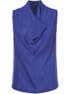 Zero + Maria Cornejo 'joss' Tank, Women's, Size: 0, Blue, Polyester/triacetate