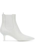 Gianvito Rossi Kitten Heel Ankle Boots - White
