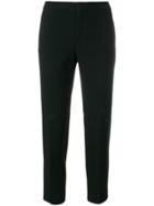 Chloé Cropped Pleated Trousers - Black