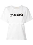 Alyx Cut Out 'zero' T-shirt, Women's, Size: Xs, White, Cotton