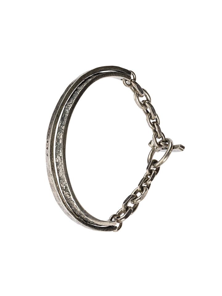 Tobias Wistisen Cross Double Bracelet - Metallic