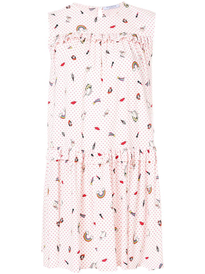 Vivetta Printed Dress - White